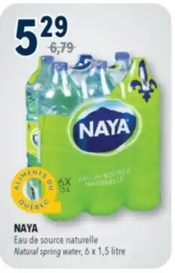 Familiprix NAYA, Natural spring water, 6x 1,5litre offer