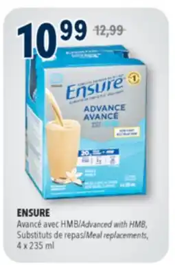 Familiprix ENSURE, Advanced with HMB, Meal replacements, 4 x 235 ml offer