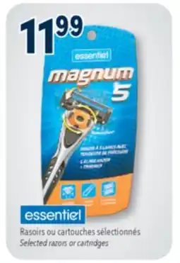 Familiprix ESSENTIEL, Selected razors or cartridges offer