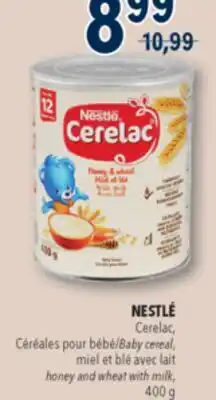 Familiprix NESTLÉ, Cerelac, Baby cereal,honey and wheat with milk, 400 g offer