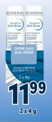 Familiprix BIODERMA, Ultra-moisturising, 2 x 4 g offer