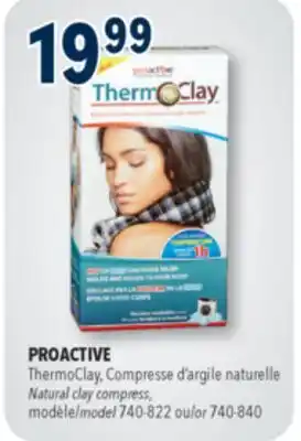 Familiprix PROACTIVE ThermoClay, Natural clay compress, model 740-822 or 740-840 offer