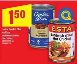 Maxi sauce Cordon Bleu ou Esta offer