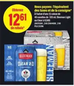 Maxi Sleeman Light ou Clear offer