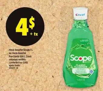 Maxi Scope Rince-bouche offer