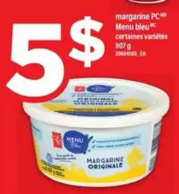 Maxi margarine PC Menu bleu offer
