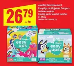 Maxi culottes d'entraînement Easy-Ups ou Ninjamas Pampers offer