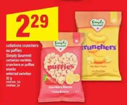 Maxi Simply Gourmet collations crunchers ou puffies offer