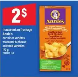 Maxi macaroni au fromage Annie's offer