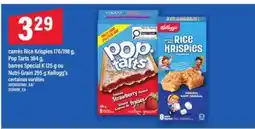 Maxi Rice Krispies, Pop Tarts, Special K, Nutri-Grain offer