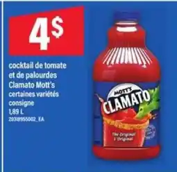 Maxi Mott's Clamato offer