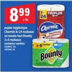 Maxi Charmin ou Bounty offer