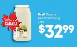 Wholesale Club KRAFT CREAMY CAESAR DRESSING, 3.78 L offer