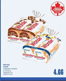 Wholesale Club WONDER BREAD, 2 x 675 g offer