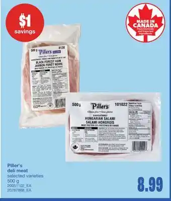 Wholesale Club PILLER'S DELI MEAT, 500 g offer