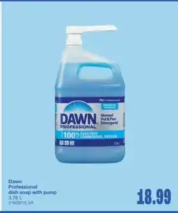 Wholesale Club DAWN PROFESSIONAL DISH SOAP WITH PUMP, 3.78 L offer
