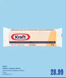 Wholesale Club KRAFT RIBBON CHEESE SLICES, 2 kg offer