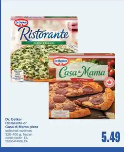 Wholesale Club DR. OETKER RISTORANTE OR CASA DI MAMA PIZZA, 320-400 g offer