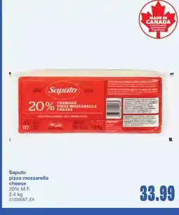Wholesale Club SAPUTO PIZZA MOZZARELLA CHEESE, 2.4 KG offer