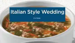 Wholesale Club ITALIAN STYLE WEDDING offer