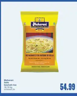 Wholesale Club MAHARANI SELLA BASMATI RICE, 18.18 kg offer