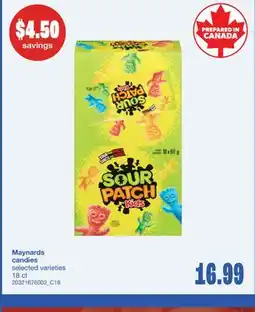 Wholesale Club MAYNARDS CANDIES, 18 CT offer