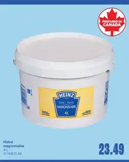 Wholesale Club HEINZ MAYONNAISE, 4 L offer