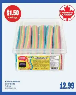 Wholesale Club KEVIN & WILLIAM SOUR BELTS, 1.4 KG offer