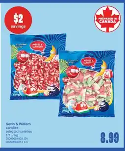 Wholesale Club KEVIN & WILLIAM CANDIES, 1/1.2 kg offer