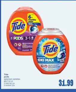 Wholesale Club TIDE PODS, 63/112 CT offer
