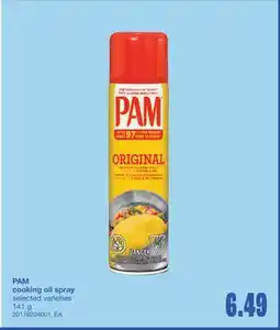 Wholesale Club PAM COOKING OIL SPRAY, 141 g offer