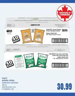 Wholesale Club POTATO CHIPS, 40 ct offer