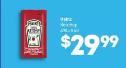 Wholesale Club HEINZ KETCHUP 500 X 8 ML offer