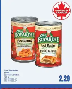 Wholesale Club CHEF BOYARDEE PASTA, 425 g offer