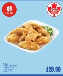 Wholesale Club JUMBO DELI CRISP CHICKEN WINGS, 10 KG offer
