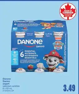 Wholesale Club DANONE DANINO YOGURT, 6 x 93 mL offer
