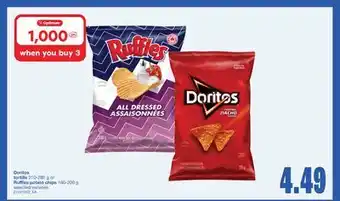 Wholesale Club DORITOS TORTILLA 210-280 G OR RUFFLES POTATO CHIPS 180-200 G offer