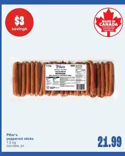 Wholesale Club PILLER'S PEPPERONI STICKS, 1.5 kg offer