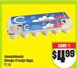 FreshCo Compliments Omega-3 Large Eggs 12 pk offer
