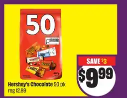 FreshCo Hershey's Chocolate 50 pk offer