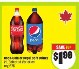 FreshCo Coca-Cola or Pepsi Soft Drinks 2 L Selected Varieties offer