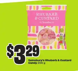 FreshCo Sainsbury's Rhubarb & Custard Candy 200 g offer