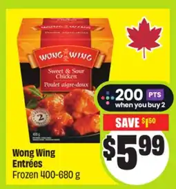 FreshCo Wong Wing Entrées Frozen 400-680 g offer