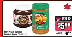 FreshCo Kraft Peanut Butter or Hazelnut Spread 725 mL-1kg offer