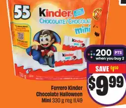 FreshCo Ferrero Kinder Chocolate Halloween Mini 330 g offer