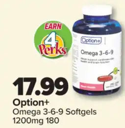 PharmaChoice Option+ Omega 3-6-9 Softgels offer