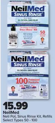 PharmaChoice NeilMed Neti Pot, Sinus Rinse Kit, Refills offer