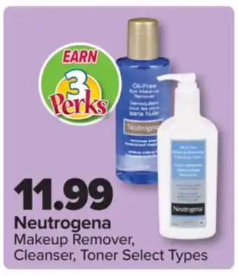 PharmaChoice Neutrogena Makeup Remover, Cleanser, Toner offer