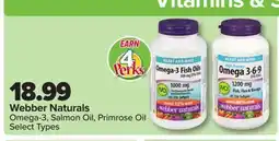 PharmaChoice Webber Naturals Omega-3, Salmon Oil, Primrose Oil offer