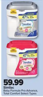 PharmaChoice Similac Baby Formula Pro-Advance, Total Comfort offer